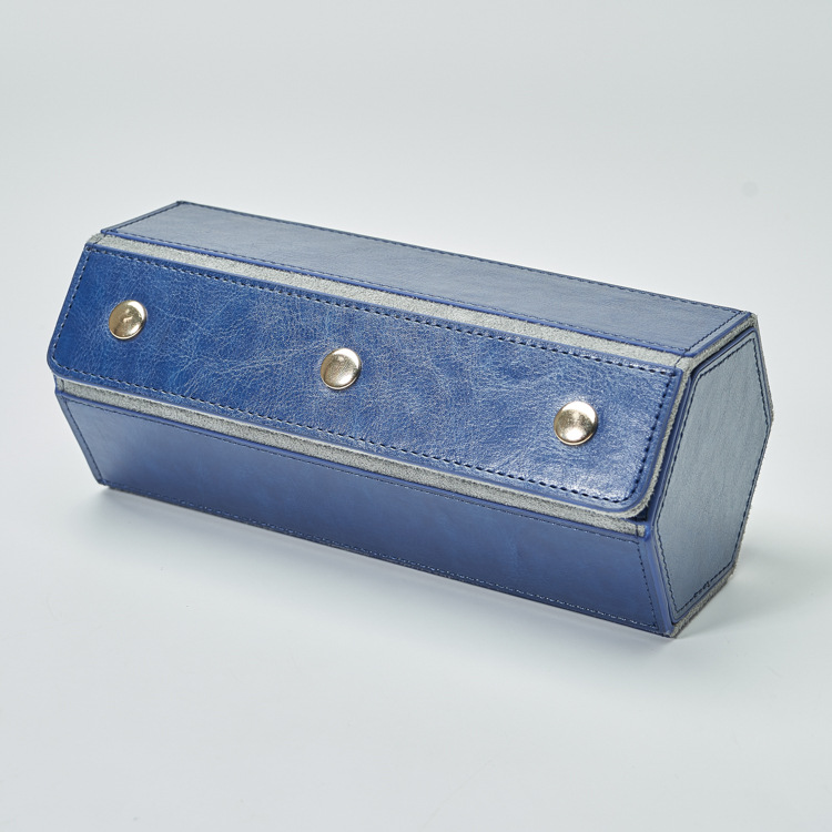 The source factory's original hexagonal three high-end watch boxes with fine PU-coated jewellery display box.