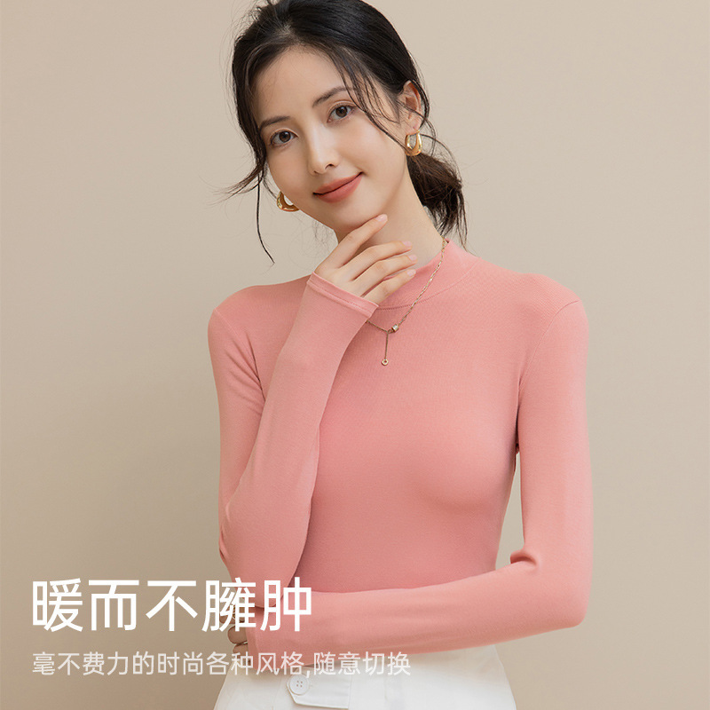 2023, the new long-sleeved long-sleeved, lean-coloured top girl.