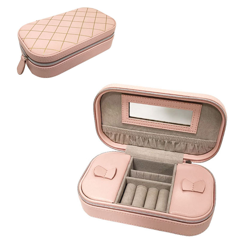 The Jane-Jerringer jewelry box takes the box, the earring ring is multifunctional, the jewelry box, the mirror.