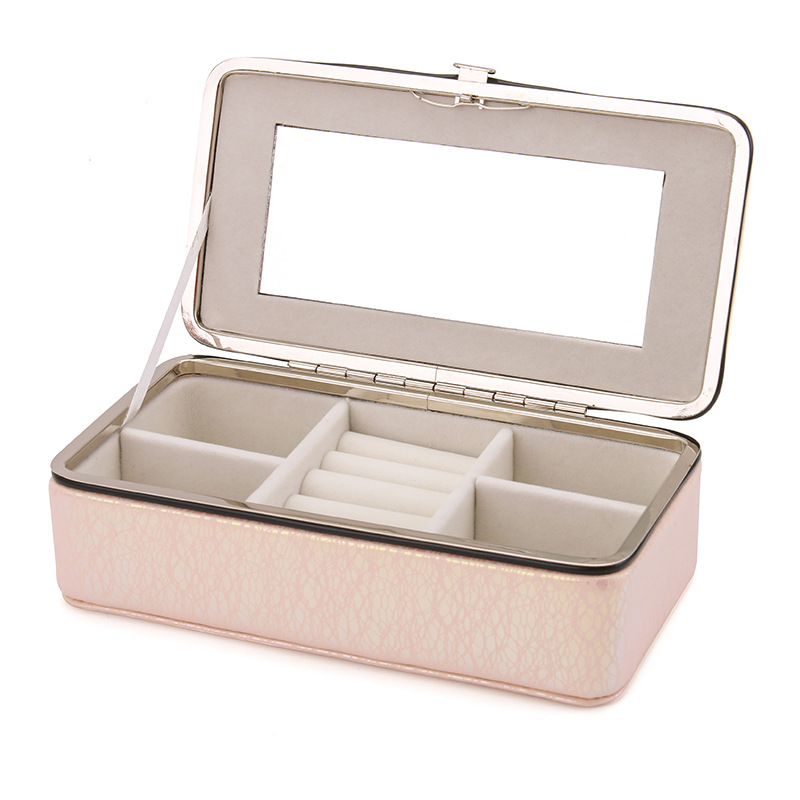 The jewelry box, the PU leather pack, the portable earring box.