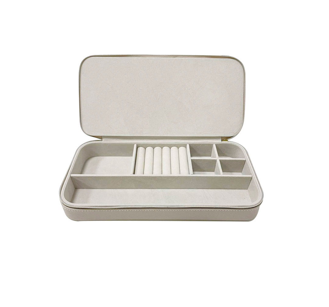 Cross-border rectangular jewelry creative jewelry box with ring nails.