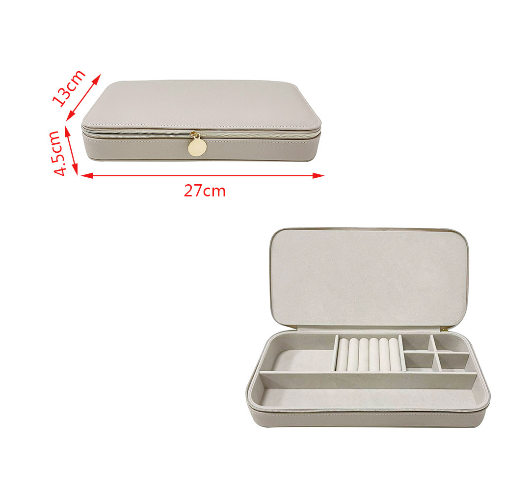 Cross-border rectangular jewelry creative jewelry box with ring nails.