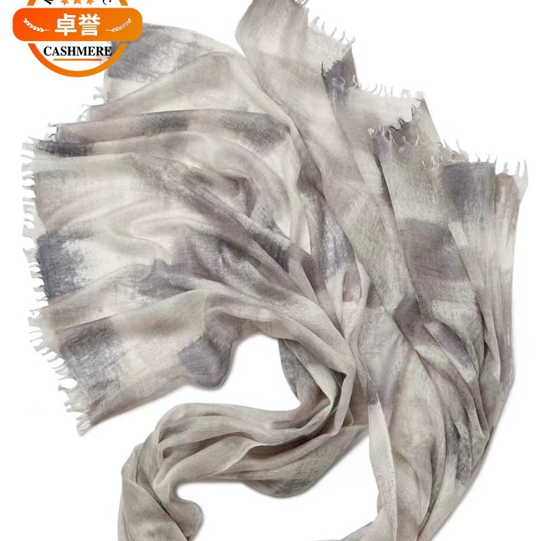 New hand-drawing pure goatee scarf with a thin ring shawl.